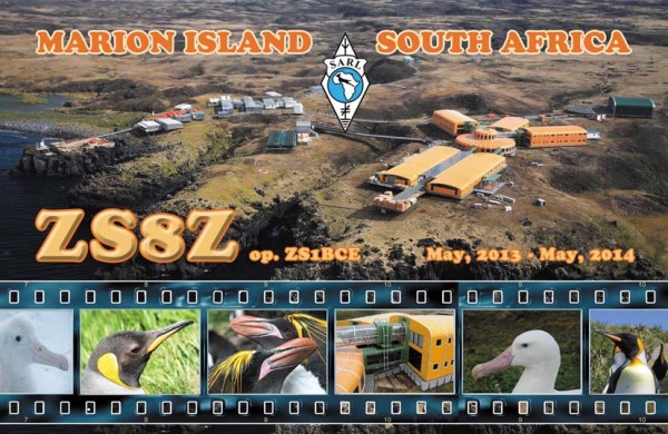 Остров Марион ZS8Z QSL