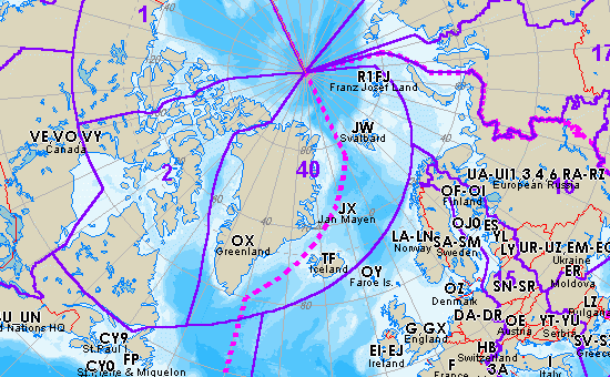 Spitsbergen Archipelago JW/UA3IPL Map Where is Spitsbergen located