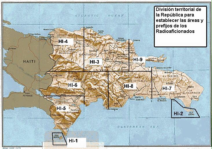 Остров Беата HI1UD Радиолюбительская карта Доминиканской Республики.