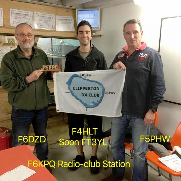 F6DZD F4HLT/FT3YL F5PHW на радиолюбительской клубной станции F6KPQ.