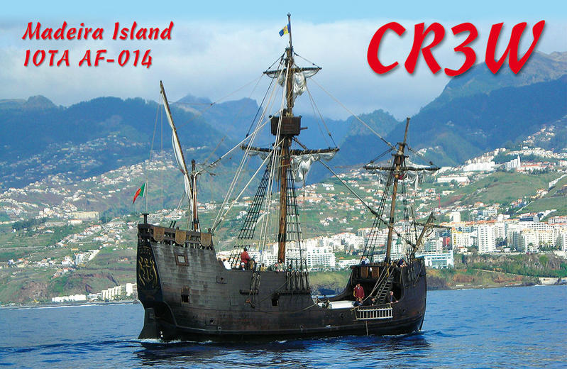 Остров Мадейра CR3W QSL