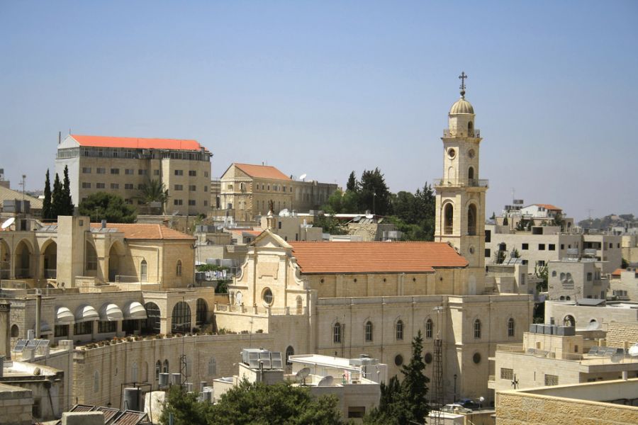 Палестина E44QX DX Новости Церковь в Вифлееме.