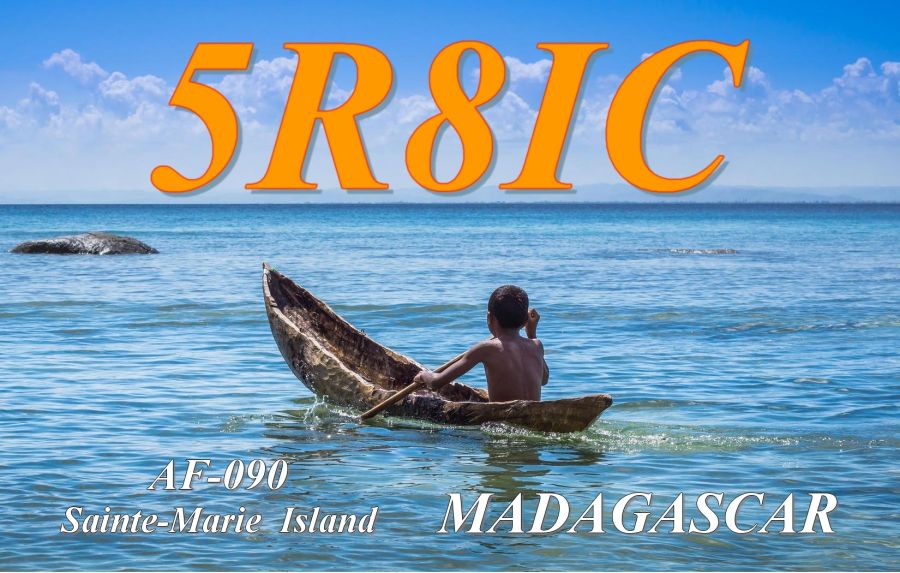 Остров Сент Мари Нуси Бураха Мадагаскар 5R8IC QSL 1