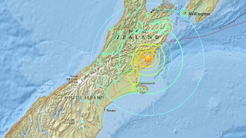Землетрясения Цунами Южный остров Новая Зеландия Радиолюбительская аварийно спасательная служба.