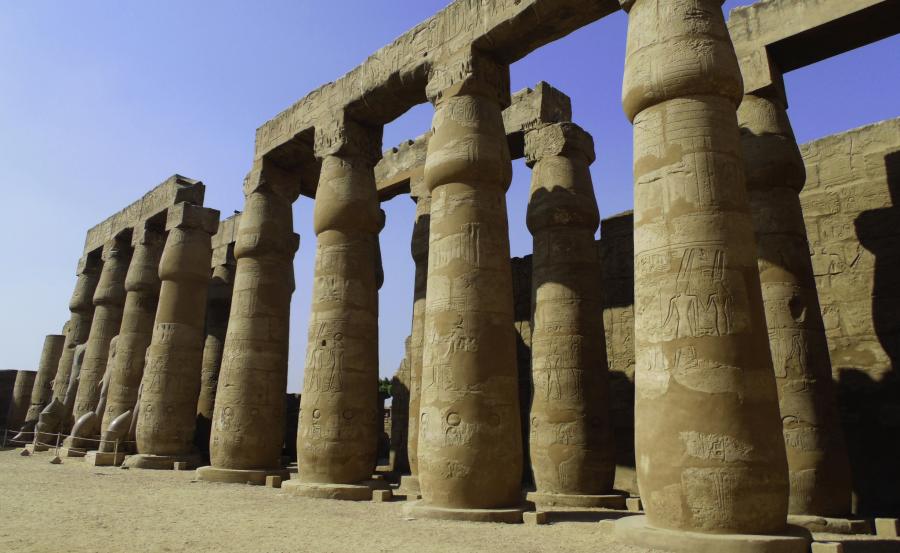 Египет SU9JG Туристические достопримечательности Храм Луксор.