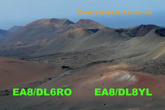 Остров Лансароте EA8/DL6RO QSL