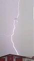 terrible thunderstorm and airplane