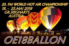 OE18BALLON Altenburg, Austria. FAI Word Hot Air Ballon Championship