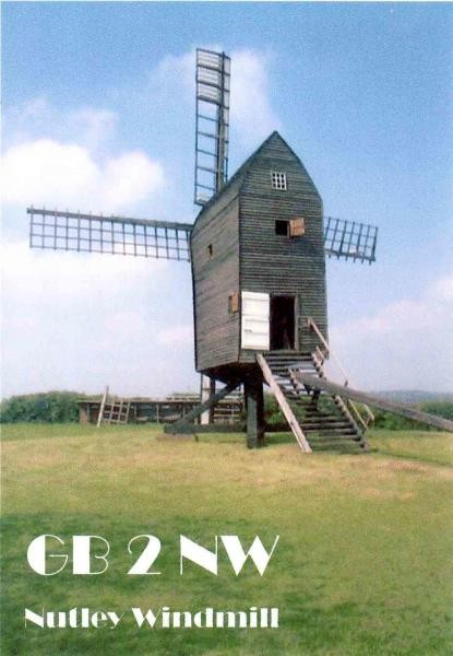 GB2NW Nutley Windmill, Ashdown Forest, East Sussex, England. West Kent Amateur Radio Society.