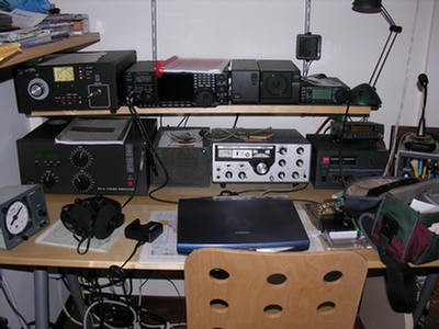 IC8OZM Virgilio Sabetta, Procida Island. Radio Room Shack.