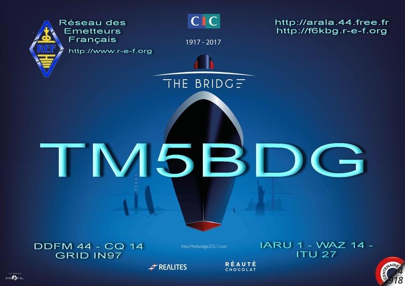 TM5BDG QSL France USA Bridge