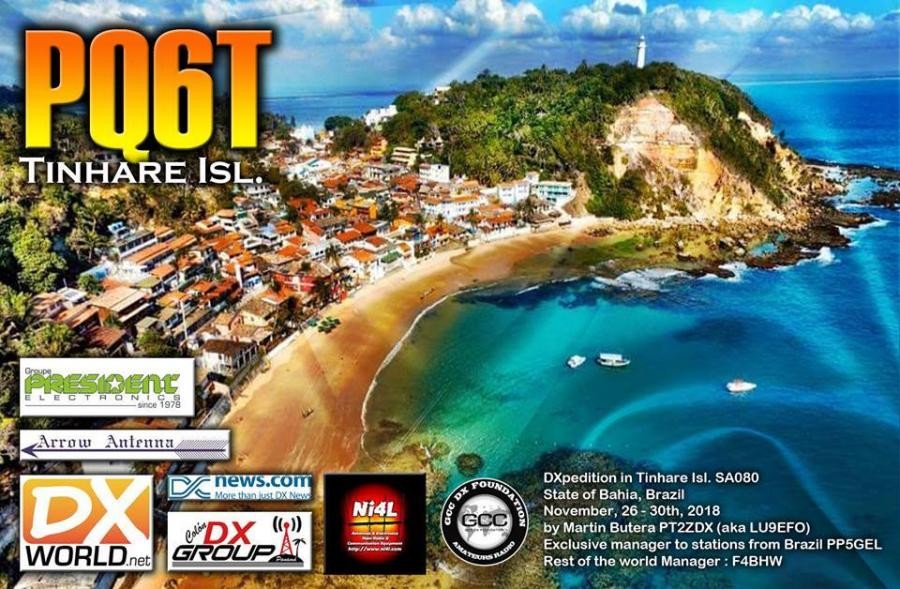 PQ6T Tinhare Island QSL Card