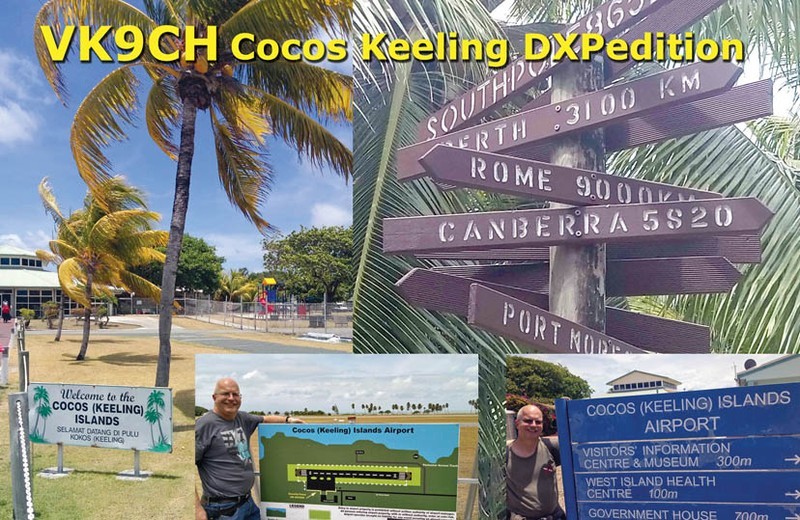 VK9CH Cocos Keeling Islands QSL Card