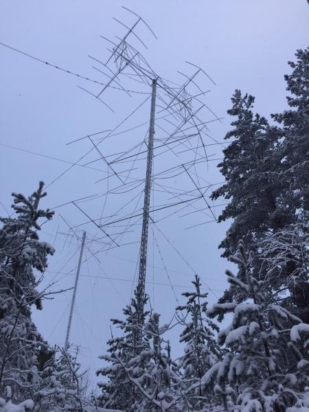 RU1A Contest Station Winter 2018 Antennas Image 1