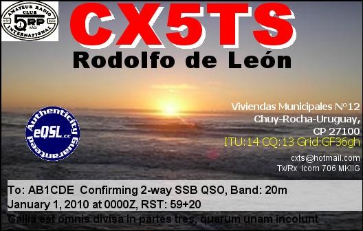CX5TS Rodolfo de Leon, Chuy, Rocha, Uruguay