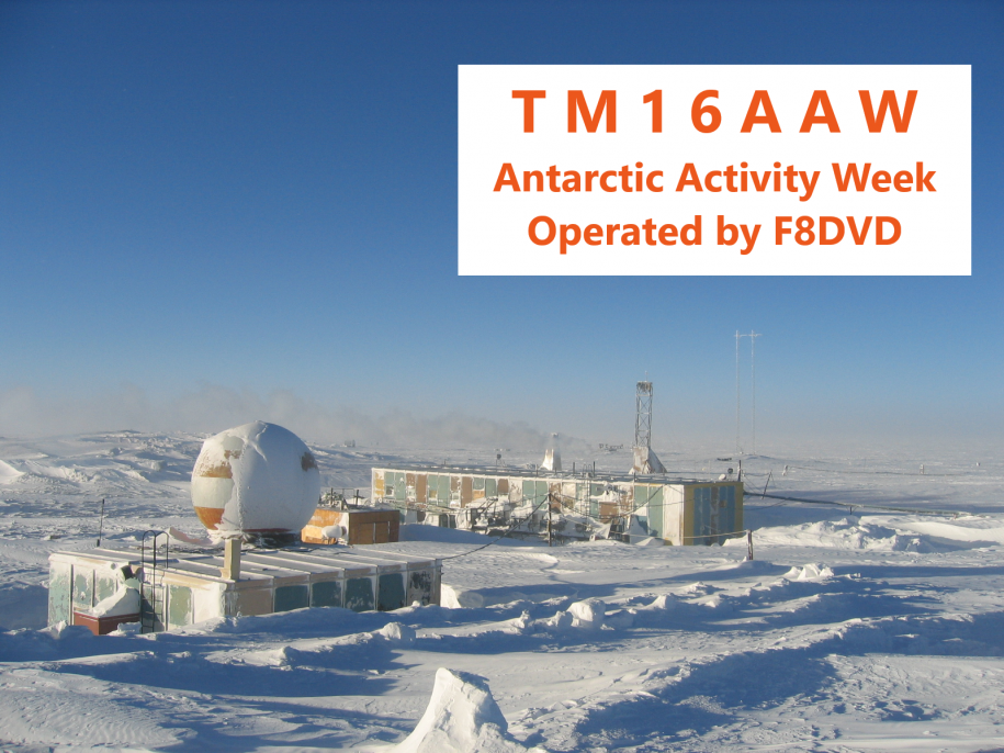 TM16AAW Francois Bergez, Macon, France. Antarcic Week 2019 QSL Card