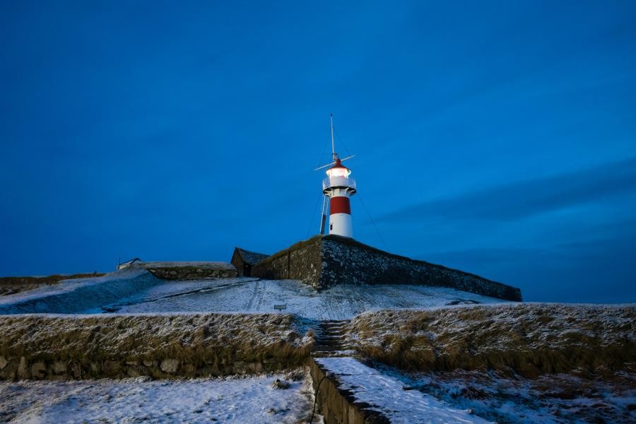 OY2T Lighthouse, Faroe Island