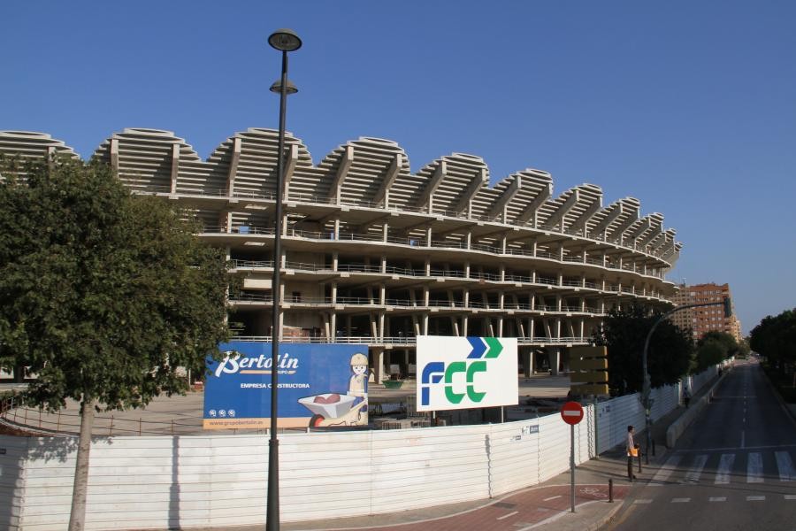 EE100V Valencia Football Club Stadium, Valencia, Spain.