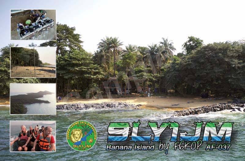9LY1JM Banana Islands IOTA Expedition QSL Card