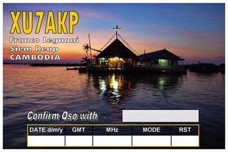 XU7AKP Cambodia QSL 2