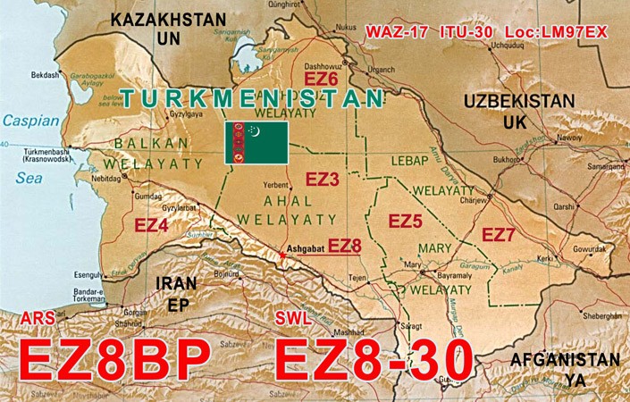 EZ8BP - Vladimir Zinevich - Ashgabat - Turkmenistan