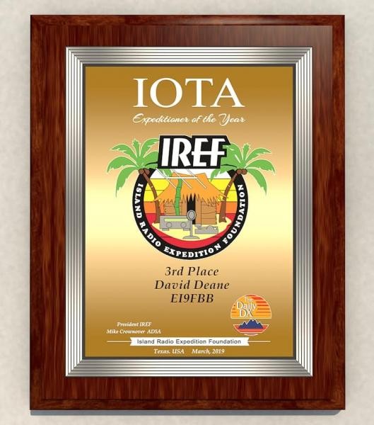 IREF Expeditioner of the Year 2019 EI9FBB IREF Expeditioner of the Year 2019 EI9FBB