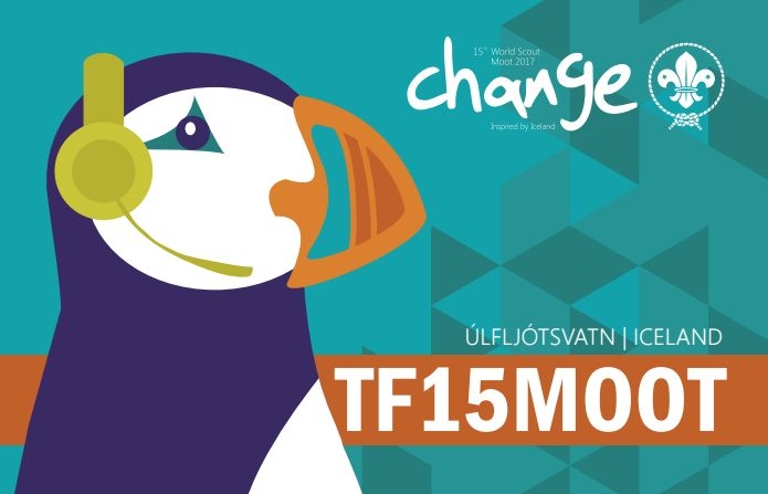 TF15MOOT QSL 15th World Scout Moot Ulfljotsvatn Iceland