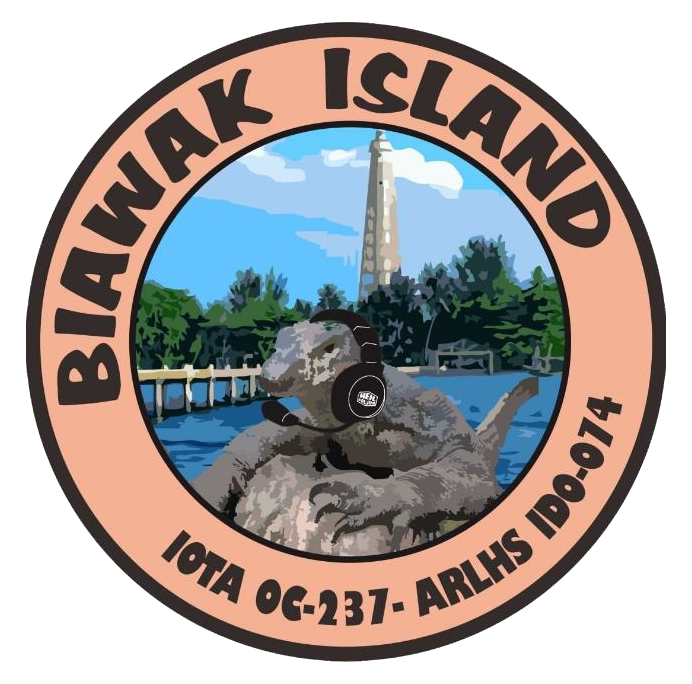 YF1AR/P YC1KK/P YC1BIQ/P YB1MAE/P Biawak Island, Indonesia. Logo