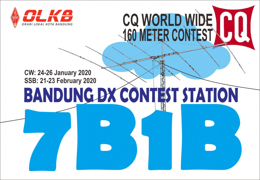 7B1B Bandung, Indonesia CQ WW 160m Contest