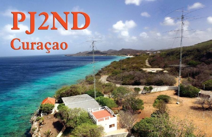PJ2ND Curacao Island Jeff K8ND QSL