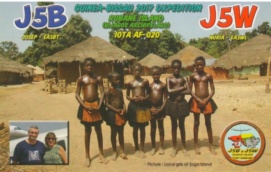 J5B J5W Guinea Bissau QSL Received