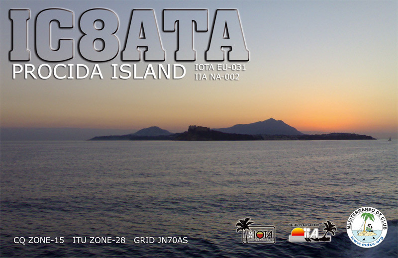 IC8ATA Procida Island QSL