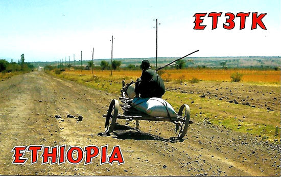 ET3TK Ethiopia QSL Card