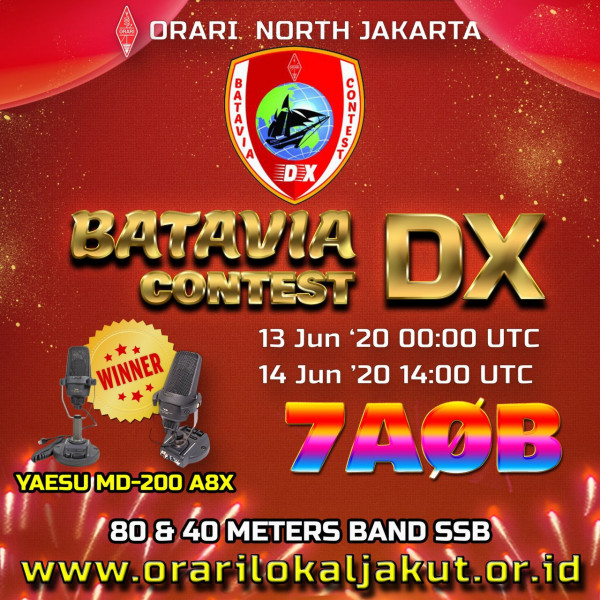 7A0B Batavia DX Contest Indonesia