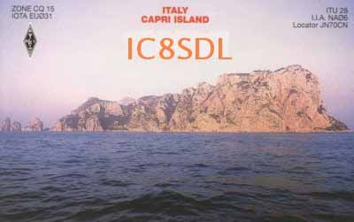 IC8SDL Capri Island, Italy QSL