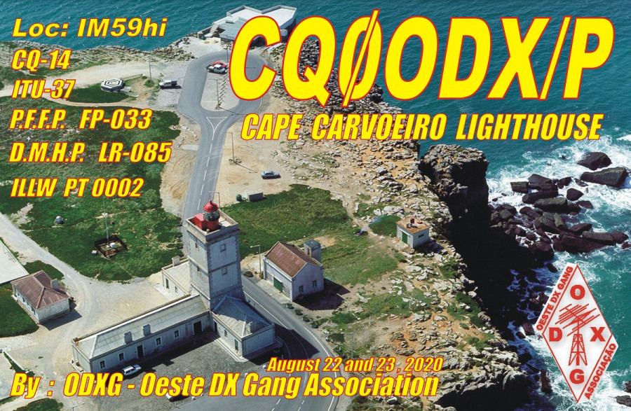 CQ0ODX/P Lighthouse of Cape Carvoeiro, Peniche, Portugal