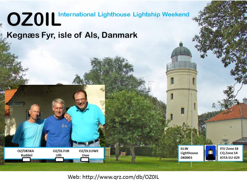 OZ0IL Kegnaes Lighthouse, Als Island, Denmark