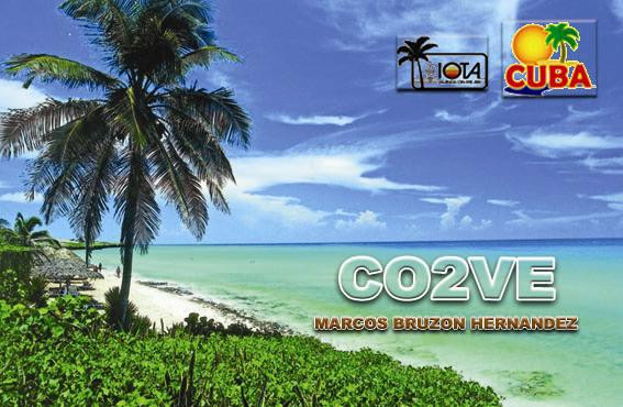 CO2VE Marianao, Habana, Cuba QSL Card