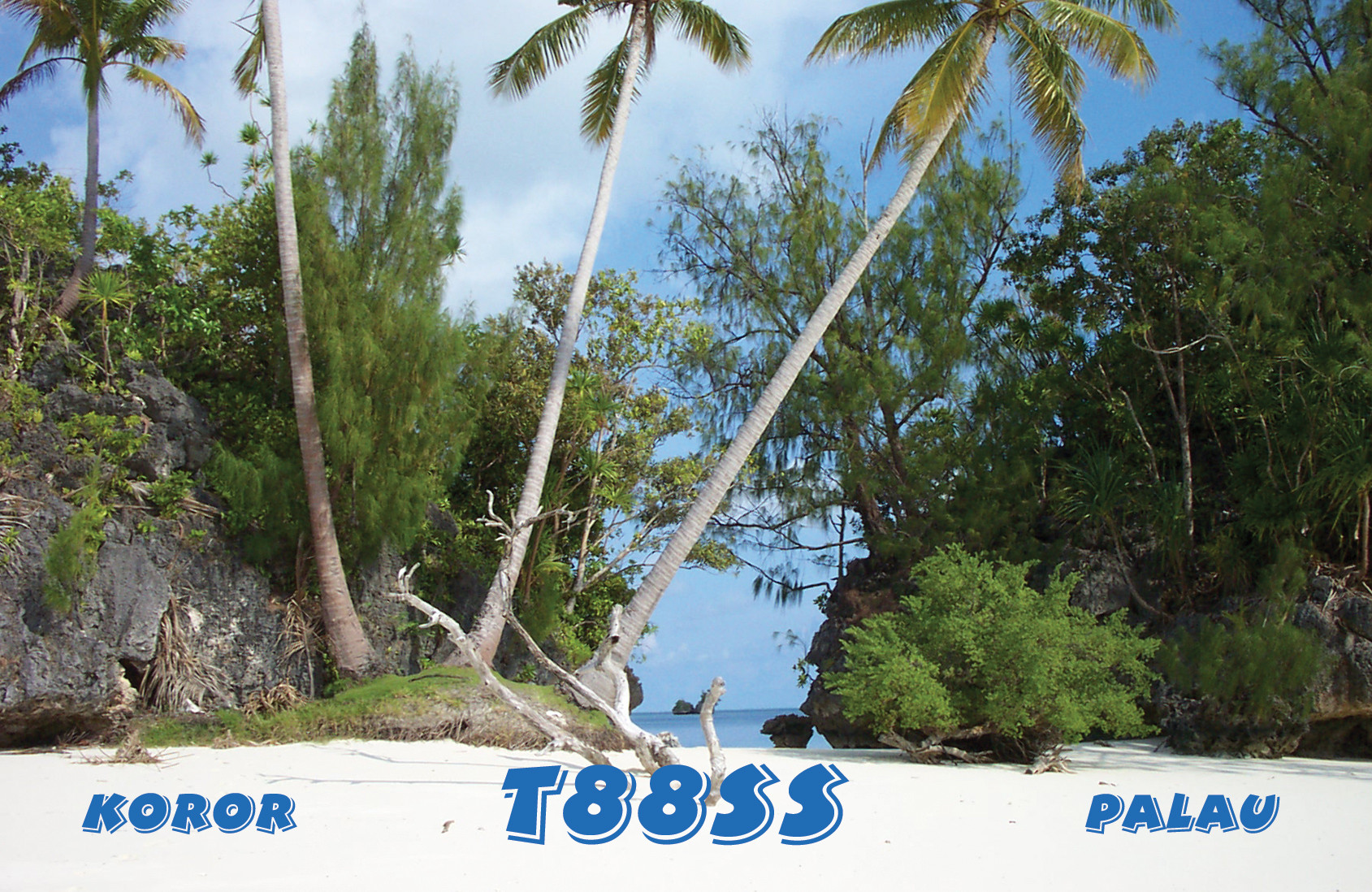 T88SS Koror Island, Palau QSL Card