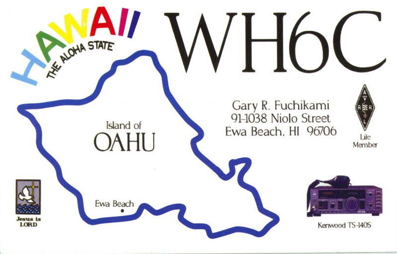 WH6C Gary Fuchikami, Ewa Beach, Oahu Island, Hawaii