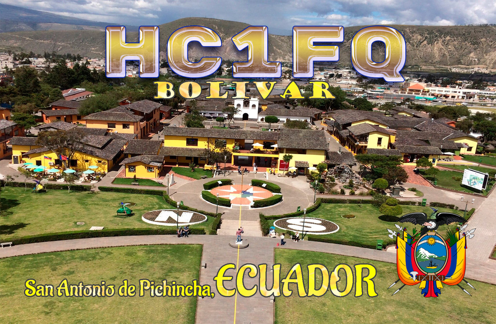 HC1FQ San Antonio de Pichincha, Ecuador QSL Card
