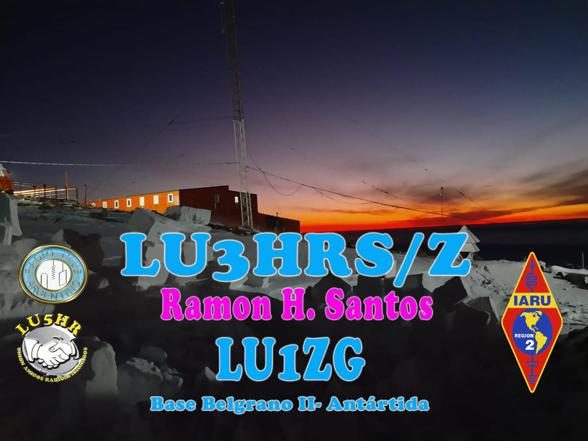 LU3HRS/Z LU1ZG Ross Island, Antarctica