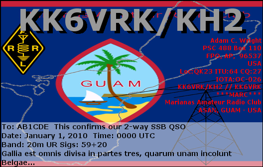 KK6VRK/KH2 Guam Island