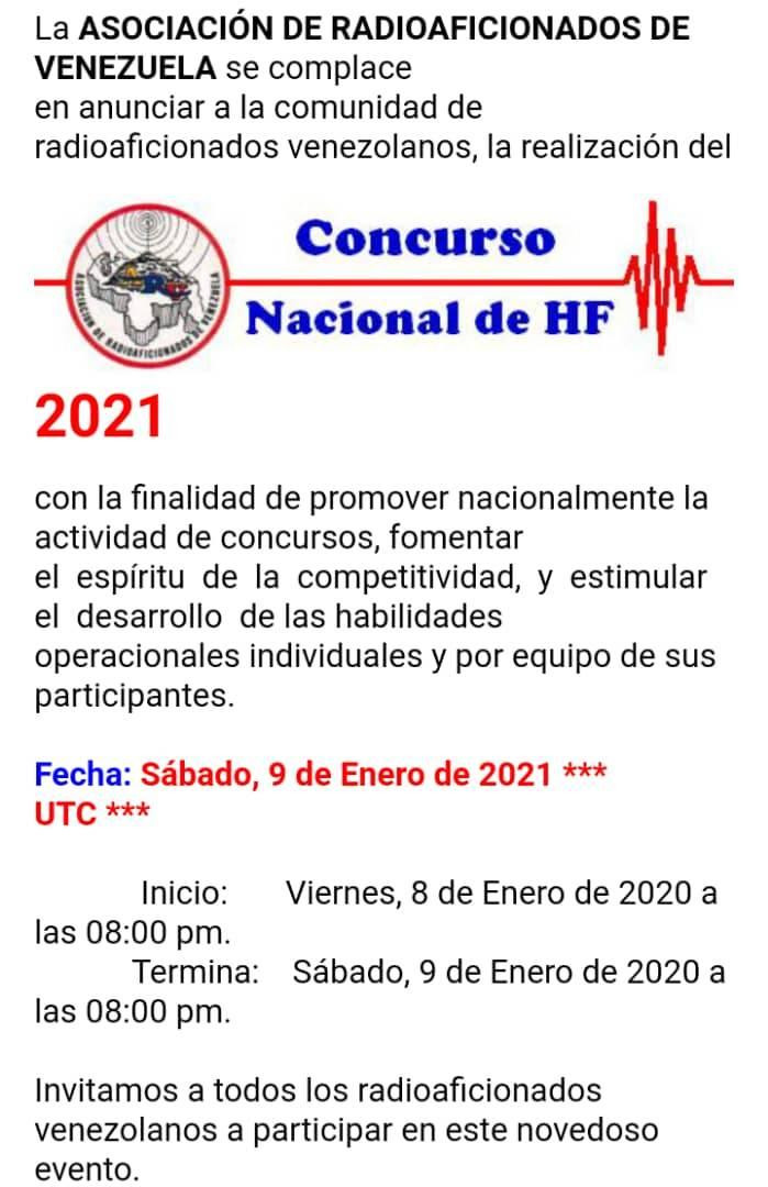 YV Concurso Nacional HF 2021