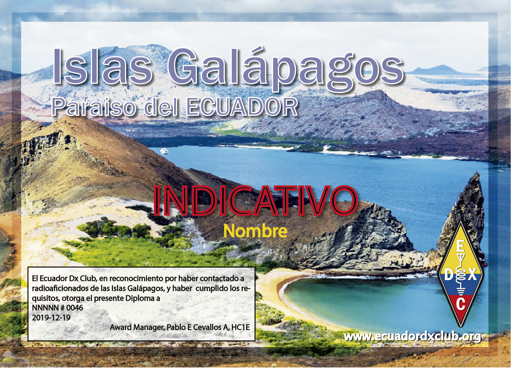 Islas Galapagos Diploma