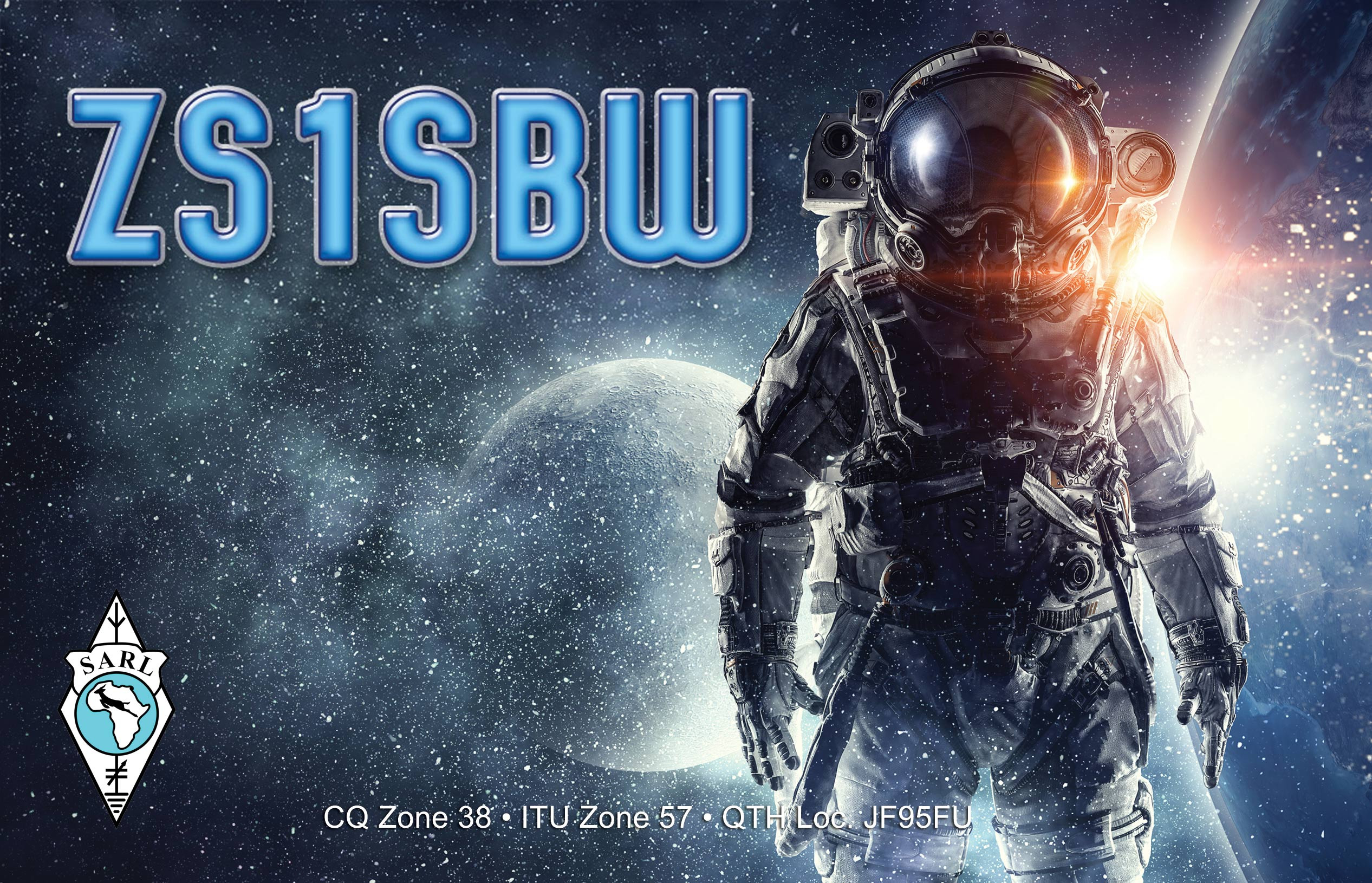 ZS1SBW South Africa QSL Card