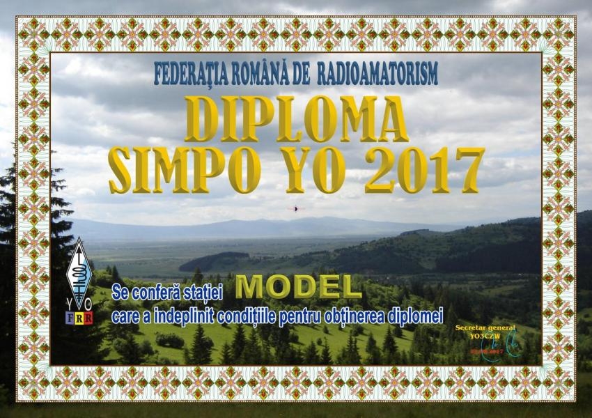 YR2017SIMPO Federatia Romana de Radioamatorism Award