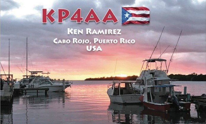 KP4AA Cabo Rojo, Puerto Rico QSL Card