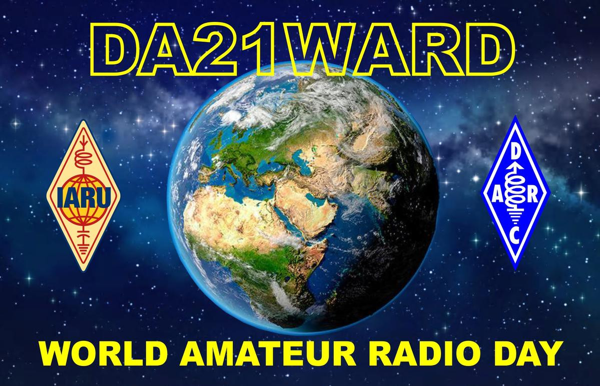 DA21WARD World Amateur Radio Day, Germany QSL Card
