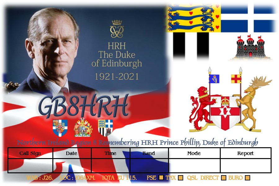 GB8HRH HRH Prince Phillip, Lisborn, Northern Ireland